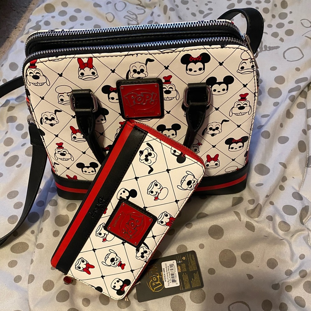 Disney Loungefly Funko Pop Mickey Sensational Purse and Wallet Set